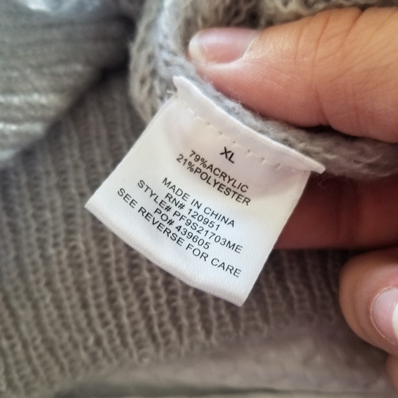 Grey Knit Cardigan - Picture 5 of 6